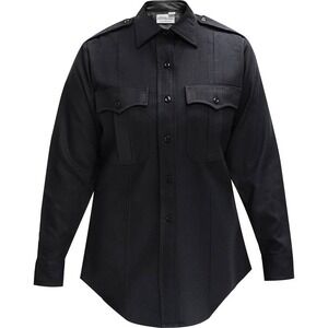 Flying Cross‎ Womens 50 Reg Black Long Sleeve Police Uniform Shirt 102W6986 NWT